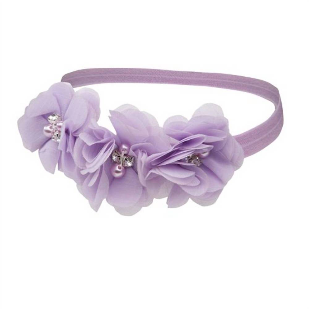 NEW CHERISHED MOMENTS baby girls rosette headband in lavender